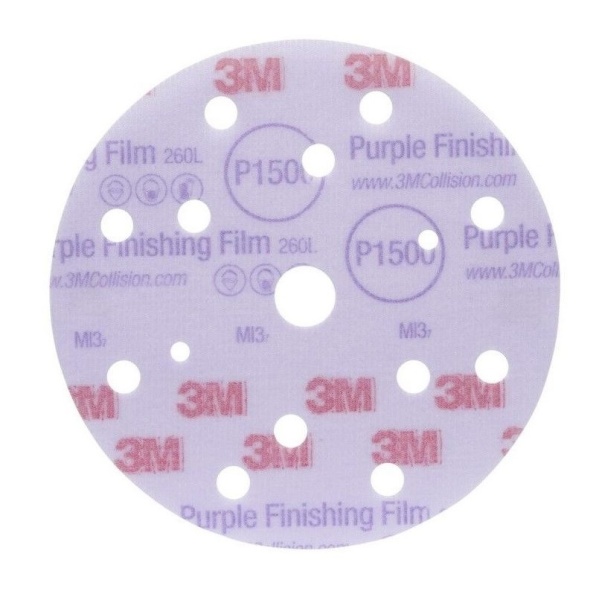 3M Disc Abraziv Hookit 260L P1500 15 Gauri 150MM 511543M